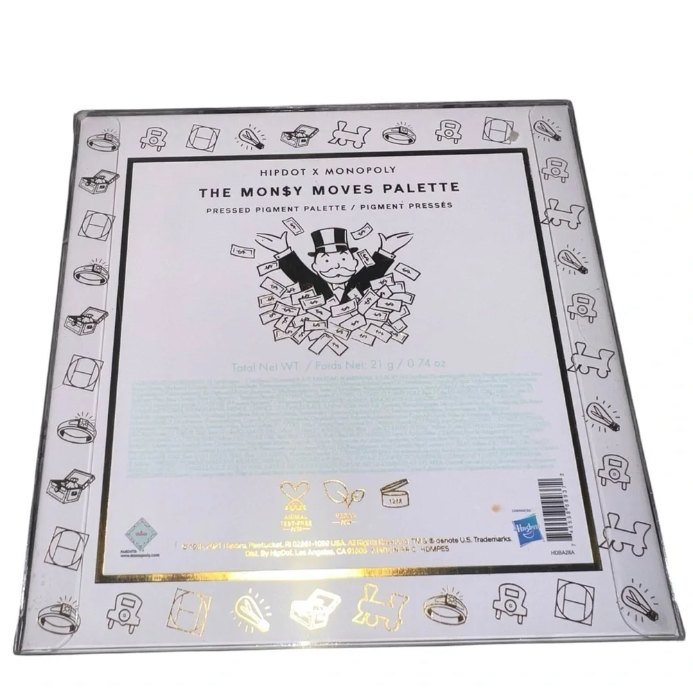 NWT Hipdot x Monopoly Money Moves Eyeshadow Palette Vibrant Limited Edition